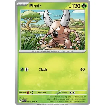 Karetní hra Pinsir 003/131 - Prismatic Evolutions Typ karty: Non-Holo