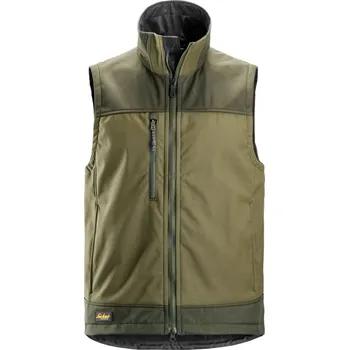 Pánská softshellová bunda Softshellová vesta AllroundWork Stretch khaki XL