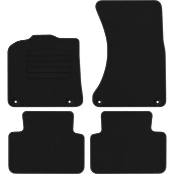 autokoberec Velurové autokoberce s upevněním v sadě Edecor