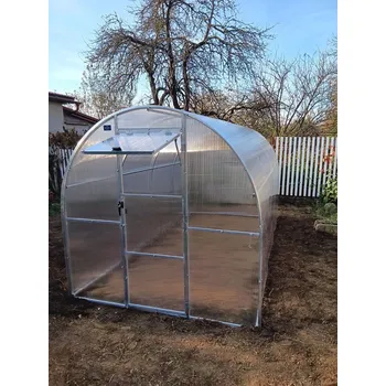 Skleník Polykarbonátový skleník Greta Délka skleníku: 8 m, Tloušťka polykarbonátu: 4 mm