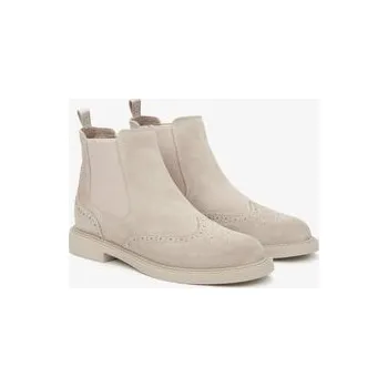 Dámská zimní obuv Estro Kotníková obuv s elastickým prvkem ER00116563 Béžová 36