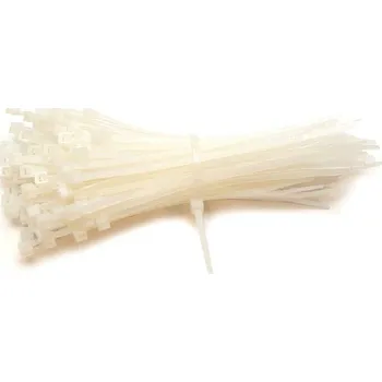 Organizace kabelů Kotevní technika Stahovací pásky PS bílá 2,5x135mm, 100ks