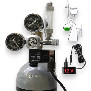 Akvarijní technika CO2 set SMART s elektromagnetem + DROPCHECKER a DIFUZÉR 2,1l (1500g)