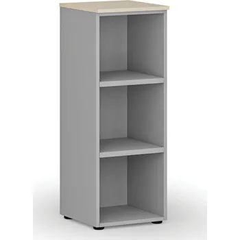 Kancelářská sestava Kancelářský regál PRIMO GRAY, 400 x 420 x 1087 mm, šedá/bříza