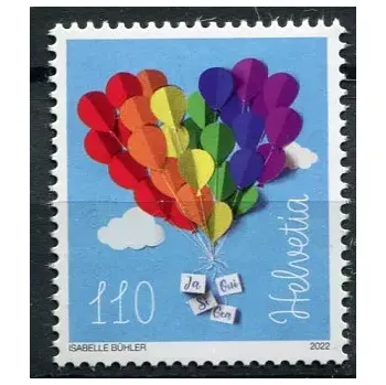 Poštovní známka Swiss post (2022) MiNr. 2807 ** - Švýcarsko - Manželství pro všechny