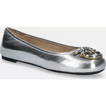 Dámské baleríny Kožené baleríny Pinko Gioia stříbrná barva, SD0295 P049 ZZF SD0295.P049.ZZF SLV, EUR 36