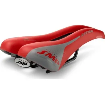Sedlo na kolo sportovní sedlo SELLE SMP Extra - červená matná, 275x140mm