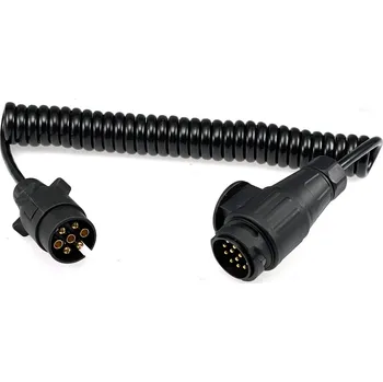 Příslušenství pro přívěs Prodlužovací kabel o délce 3,2 m spirálový, 1x zástrčka 13 pól, 1x zástrčka 7 pól