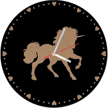 Hodiny Nástěnné hodiny Naklejkomania černé 40 cm