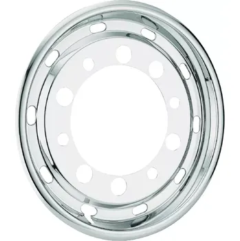 Poklice na kolo Přední nerezová poklice Super Single liner pro disky 22,5" ET135 (balóny) s offsetem 25mm