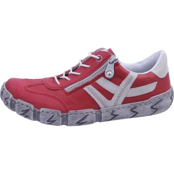 Dámské polobotky Boty Rieker RR363 červené dámské kožené tenisky Velikost: 39
