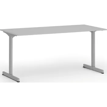 Psací stůl Kancelářský stůl PRIMO BETA, 160x80 cm, šedá podnož, šedá