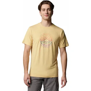 Columbia Kwick Hike™ Graphic SS Tee M 2071763715 - sand dune heather/peaked lifestyle L
