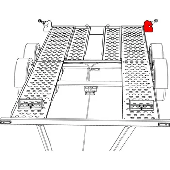 Příslušenství pro přívěs Držák na zadní nárazník VAPP PA levý pro svítilny Jokon typ 630 a doplňková č/b světla