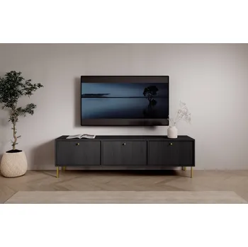 Televizní stolek Televizní stolek Tili 3D - černá