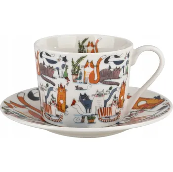 Duo Šálek LAZY CATS porcelán 230 ml 1 ks