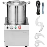 Kuchyňský robot a sekáček na zeleninu VEVOR, 15l kuchyňský robot z nerezové oceli potravinářské kvality se 2 extra noži ve tvaru S, ideální pro sekání zeleniny, ovoce, obilovin a ořechů