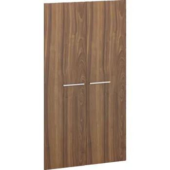 Kancelářská sestava Křídlové dveře PRIMO, pár, výška 1393 mm, ořech