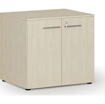 Kancelářská sestava Kancelářská skříň s dveřmi PRIMO WOOD, 800 x 640 x 735 mm, bříza