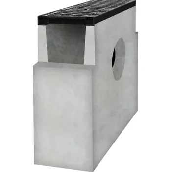 Betonová vpusť Varianta: B125 s litinovou mříží H200 - 500 x 200 x 500 mm