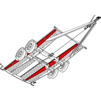 Příslušenství pro přívěs Nosník VAPP PA 4000 mm pravý vnější / levý vnitřní