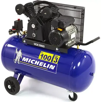 Kompresor Olejový, výkonný, vzduchový kompresor s řemenovým pohonem, 10 barů, 150 l, 2,2 kW, 350 l/min., 230 V MICHELIN VCX 150/3 (MICHELIN)