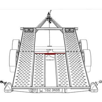 Příslušenství pro přívěs Držák nájezdů VAPP 1152 mm PAV 2.0(2.5)/4.0(4.2)/2.02