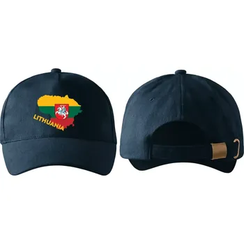 Kšiltovka kšiltovka s vlajkou LITVA navy modrá (pánská kšiltovka vlajka a znakem LITHUANIA)