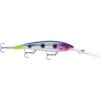 Umělá nástraha Rapala Wobler Gold Miner 30 Chrome Blue Hot Tail Délka: 12cm, Hmotnost: 21g, Maximální ponor: 9m