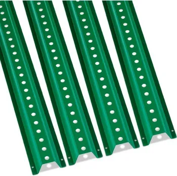 Plotový sloupek VEVOR 6FT U-kanálový sloupek plotu, balení 4 kusů zelených pevných ocelových sloupků pro těžké použití, ocelový plotový U-kanálový sloupek pro zahradu, dvůr, farmu nebo dopravní křižovatku