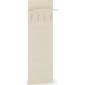 Věšák Věšáková stěna PRIMO, 4 háčky, police, bříza