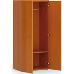 Kancelářská šatní skříň PRIMO WOOD, 1 police, šatní tyč, 800 x 500 x 1781 mm, třešeň