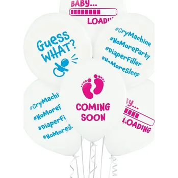 Balónek BALÓNKY na Baby Shower 6 ks PARTY Party
