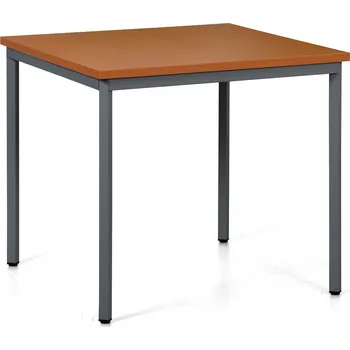 Jídelní stůl Jídelní stůl TRIVIA, 80x80 cm, tmavě šedá podnož, třešeň