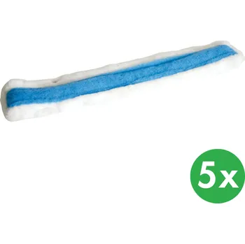 Vysavač na okno Návleky rozmýváku na okna s modrým padem, 35 cm (5 ks)