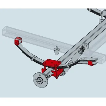 Přívěs k motorovému vozidlu Montážní materiál AL-KO pro listové pružiny STARR (1500 kg) / 1 ks