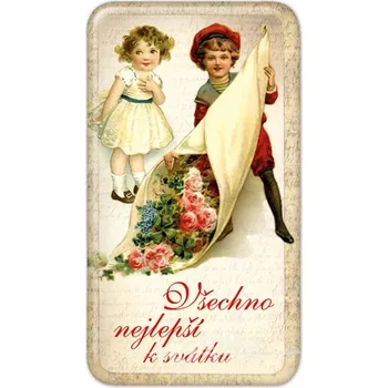 Kosmetické zrcátko Zrcátko Všechno nejlepší k svátku 50 x 90 mm/NB