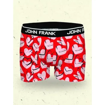 Boxerky Pánské boxerky John Frank JFBD01, XL, červená