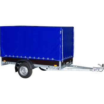 Plachta na motorové vozidlo Plachta s konstrukcí UNI/PROFI/LPV 5, podchozí výška 150cm, modrá RAL5013 + přísl.