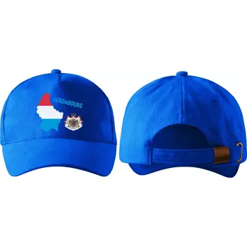 Kšiltovka kšiltovka s vlajkou LUCEMBURSKA modrá (pánská kšiltovka vlajka a znakem LUCEMBURSKO - LUXEMBOURG)
