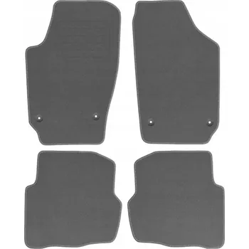 autokoberec VW POLO IV 2001 - 2009 velurové autokoberce ŠEDÉ PREMIUM