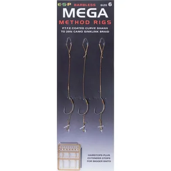 ESP návazce Mega Method Rigs vel. 6 Barbless