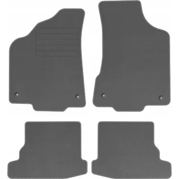 autokoberec VW POLO III FL 1999 - 2001 velurové autokoberce ŠEDÉ PREMIUM