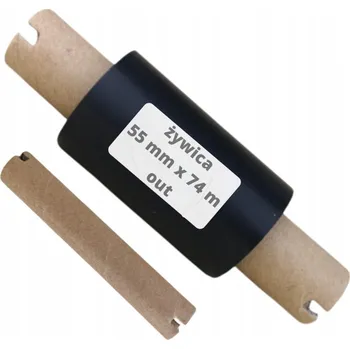 Pásek do tiskárny 55x74 pryskyřice OUT kalka pro etikety 55mm 74m páska TTR pryskyřicová (resin) 55*74