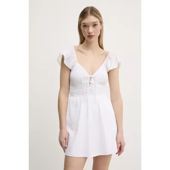 Dámské šaty Bavlněné šaty Hollister Co. KI359.5054.100 bílá 00X, vel. M