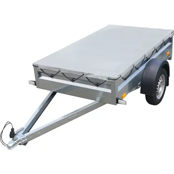 Plachta na motorové vozidlo Plachta PRAKTIK 2 přes bočnice šedá recykl. + přísl.