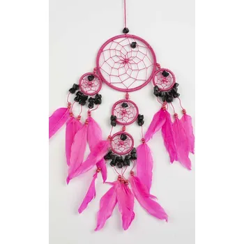 Lapač snů Lapač snů STONES růžová/ délka 39cm