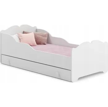 Dětská postel Dětská postel ANNA bílá pro holčičku 160x80 šuplík matrace