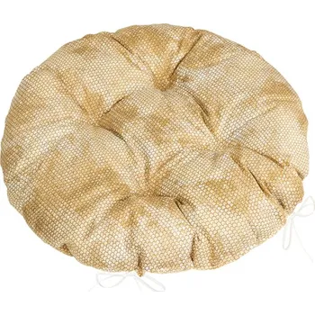 Podsedák Bellatex Sedák Adéla prošívaný kulatý průměr 40 cm Hadí kůže hnědá