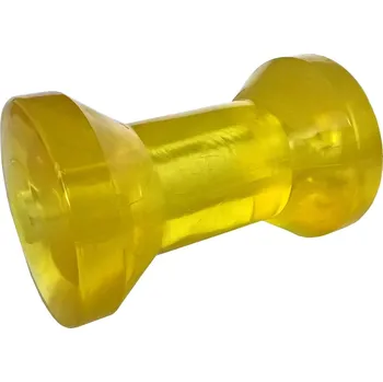 Přívěs k motorovému vozidlu Rolna kýlová 5'' žlutá PVC, pr. 72/46 mm, d=16 mm, l=125 mm